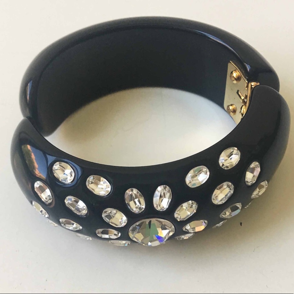 Edie Parker Chrystal Bangle Bracelet